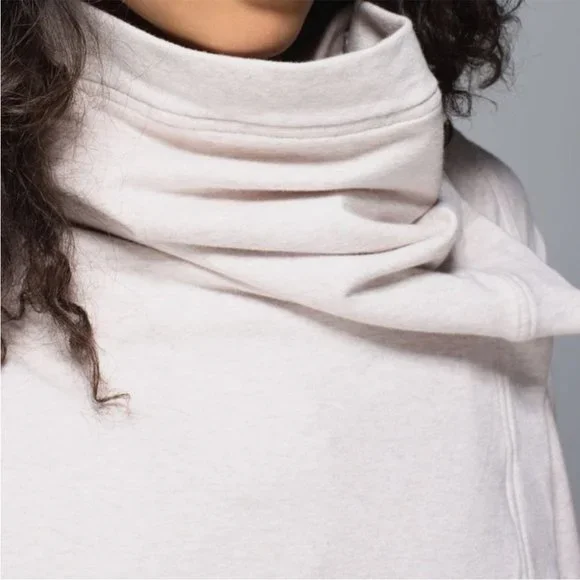 Lululemon Savasana Wrap Sweater Coal Strata Stripe - Picture 3 of 16